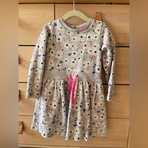 Petit Bateau • floral sweatshirt dress • 4Y